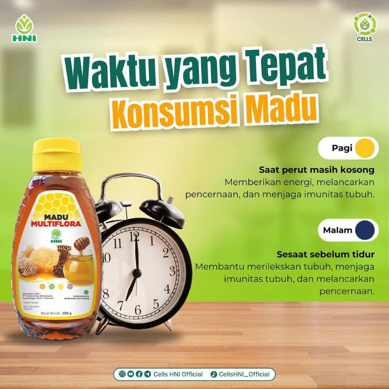 

MADU ASLI MULTIFLORA - Madu Asli Murni Bukan Campuran -HNI BPOM