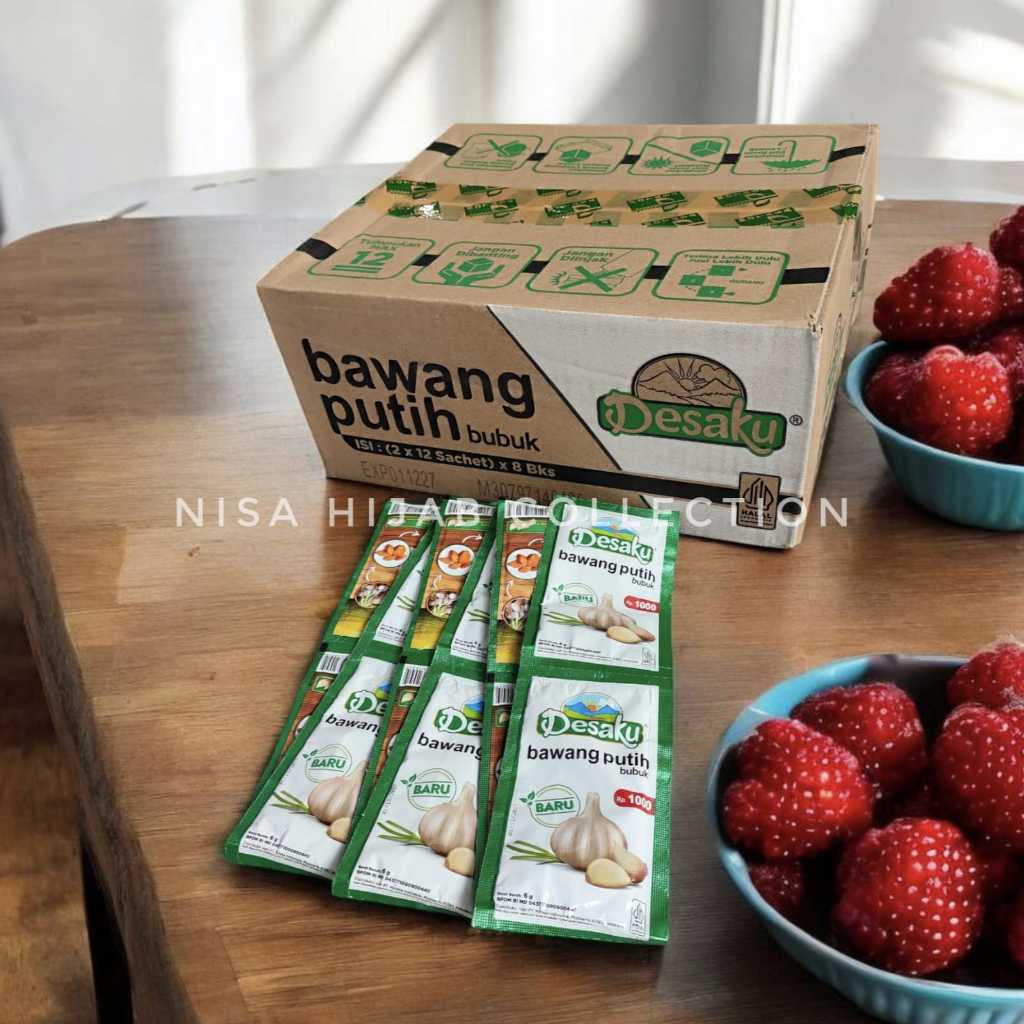 

[KARTON] BAWANG PUTIH DESAKU 6gr Bumbu dapur isi 16Renceng x 12Sachet | Nisadkc