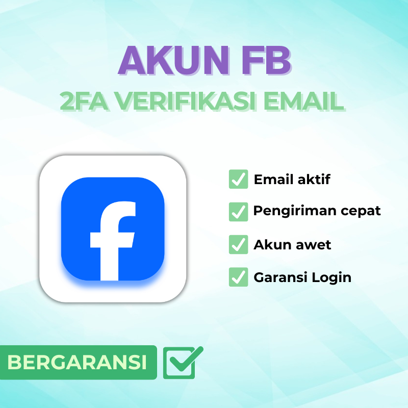 AKUN FB 2FA FOTO PROFIL PERMANEN BERGARANSI
