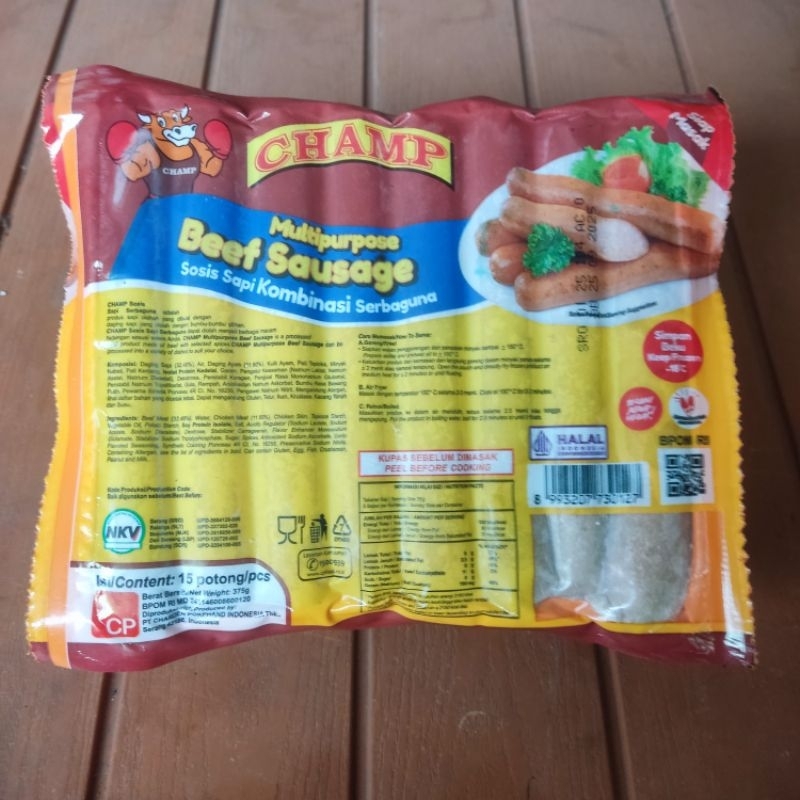 

Champ Sosis Sapi Kombinasi 375gr