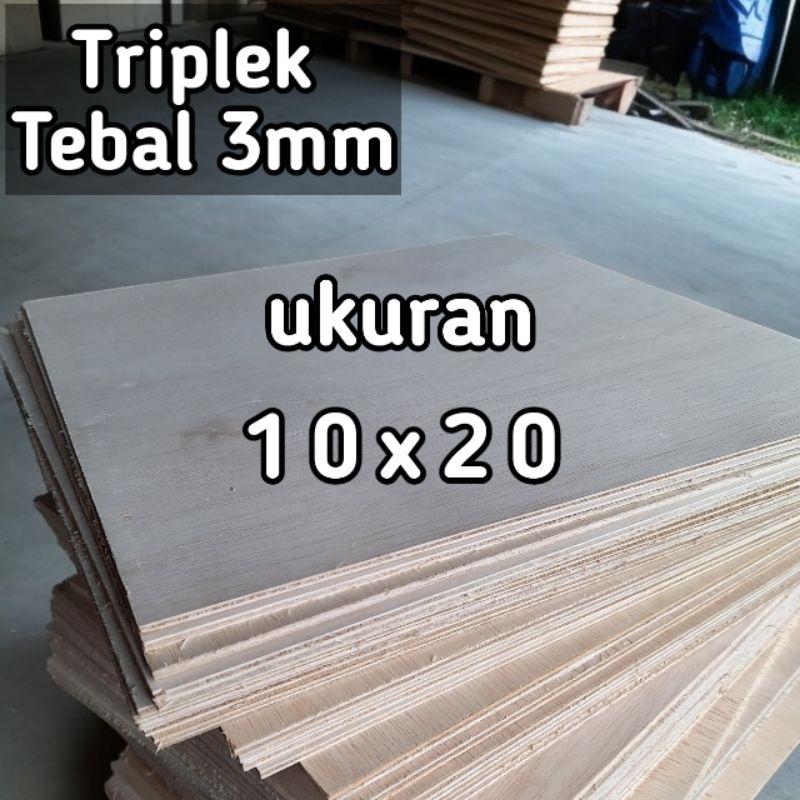 Triplek 10x20 tebal 3mm plywood