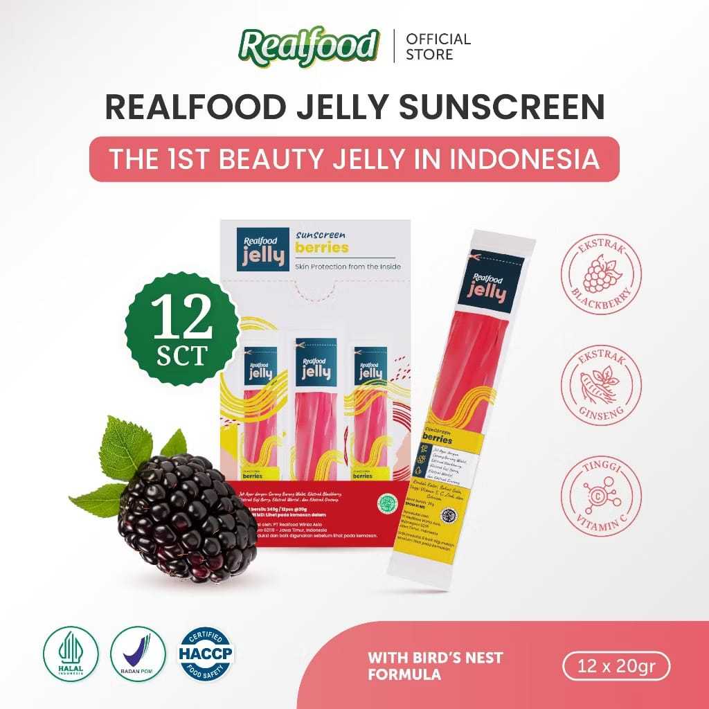 

Realfood Jelly Berries Sarang Burung Walet 12 Sct
