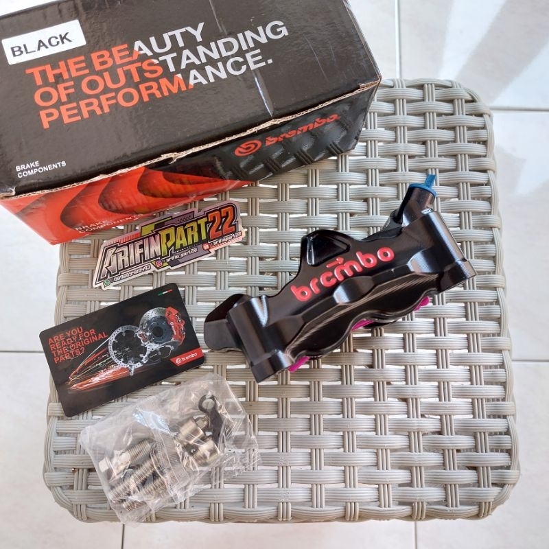 kaliper brembo GP4RX cnc hitam kaliper brembo gp4 4piston