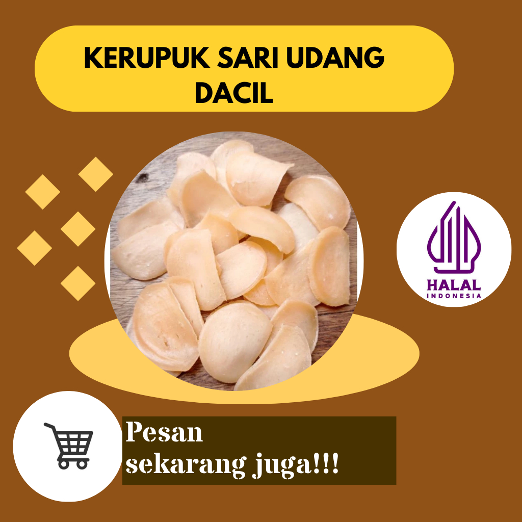 

Kerupuk sari udang dacil Krupuk udang renyah