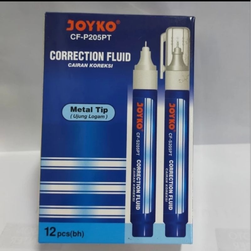 

(1box 12pcs) TIP-EX JOYKO CF-S205PT/CORRECTION FLUID/TIP EX JOYKO/TIP EX CAIR JOYKO