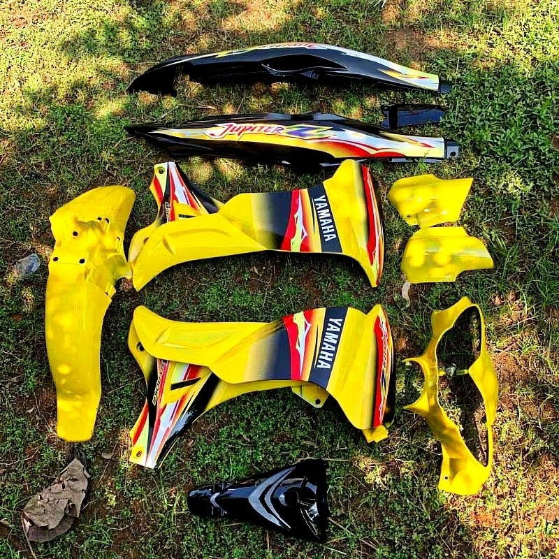 COVER BODY FULLSET JUPITER Z NEW BURHAN WARNA KUNING
