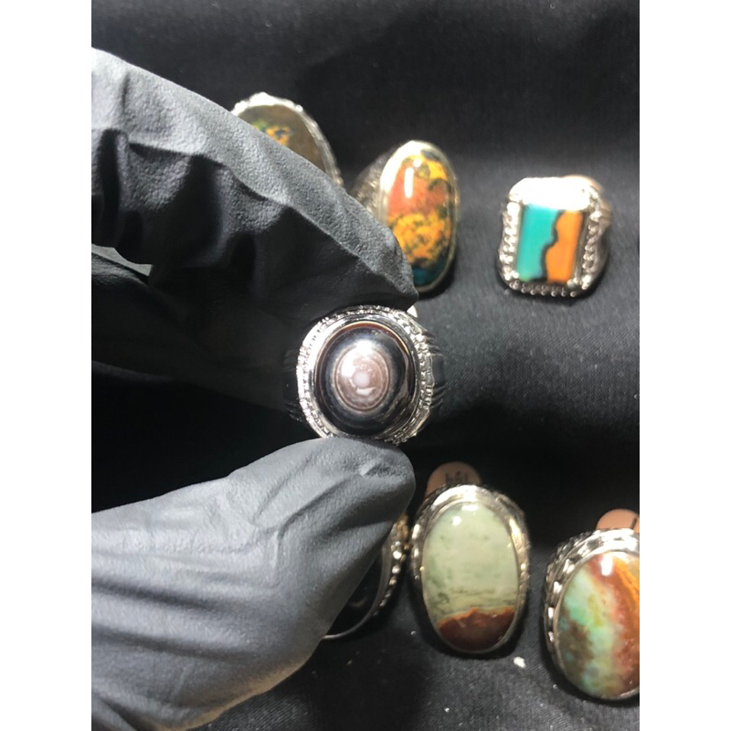 Batu Yaman Wulung Puser Bumi Ring Titanium