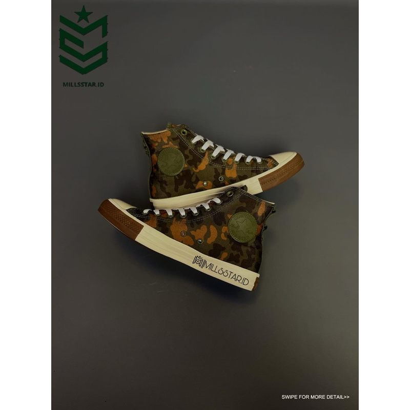 CONVERSE CT HI FIELD SURPLUS EGRET BROWN CORDURA FABRIC