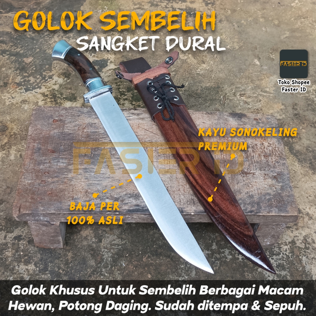 Golok Sembelih Cibatu Golsem Sangket Dural Sonokeling
