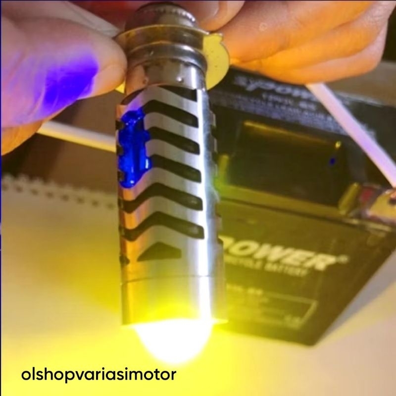 Lampu Utama Led Depan Motor Honda Supra X 125 FI Combo 2 Warna Putih Kuning