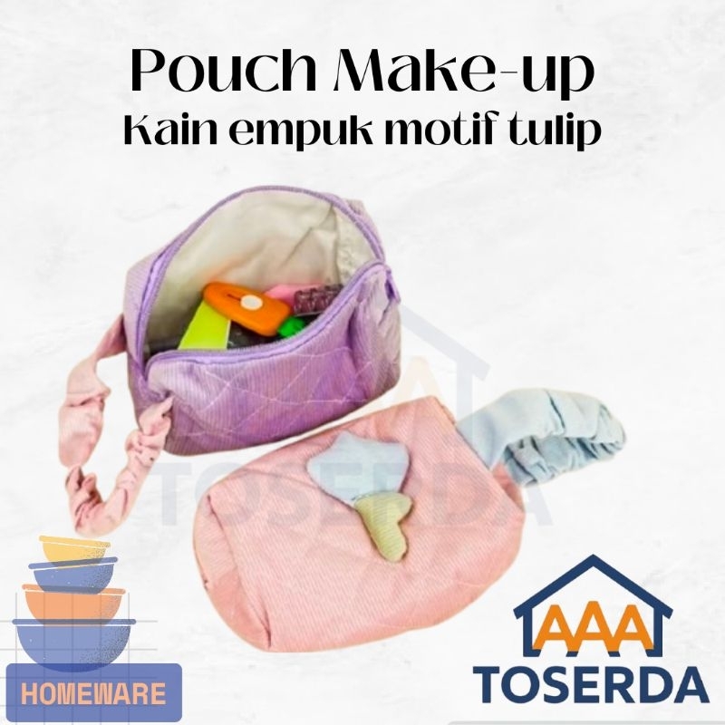 

AAA Toserda |Pouch Aesthetic dengan Resleting – Tempat Pensil & Make-Up | Kain Lembut dan Empuk