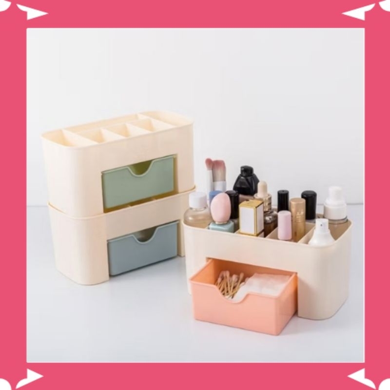 Rak Kosmetik Plastik Mini / Rak Perhiasan / Organizer Kosmetik Multifungsi