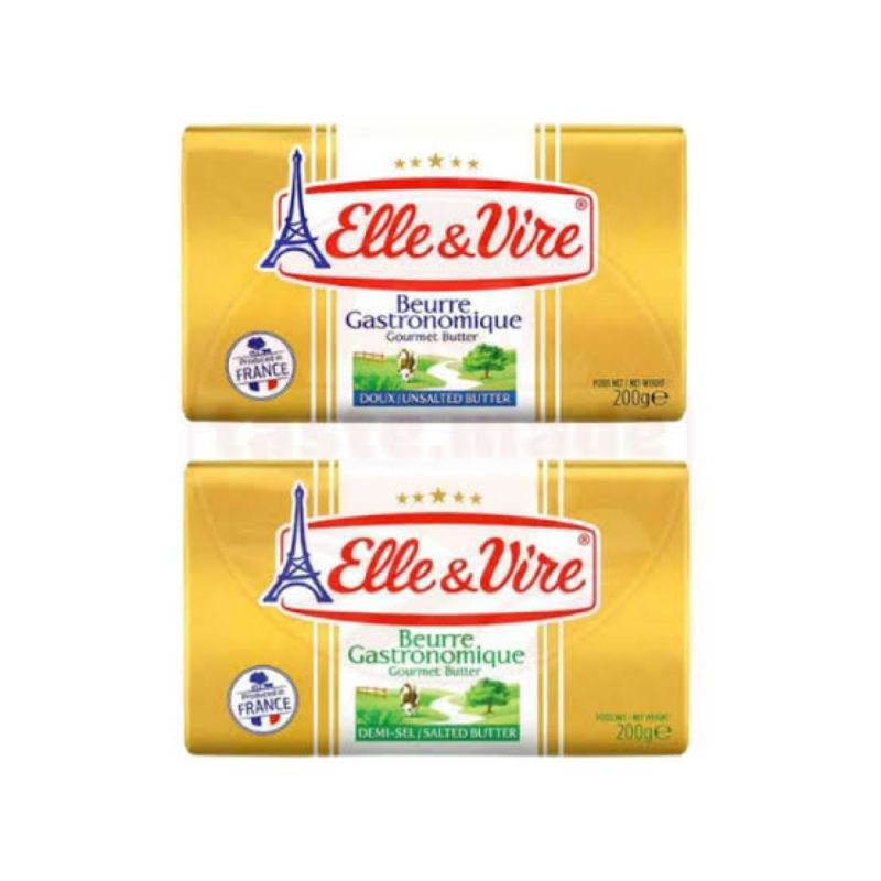 

ELLE VIRE BUTTER SALTED / UNSALTED MENTEGA 200Gr