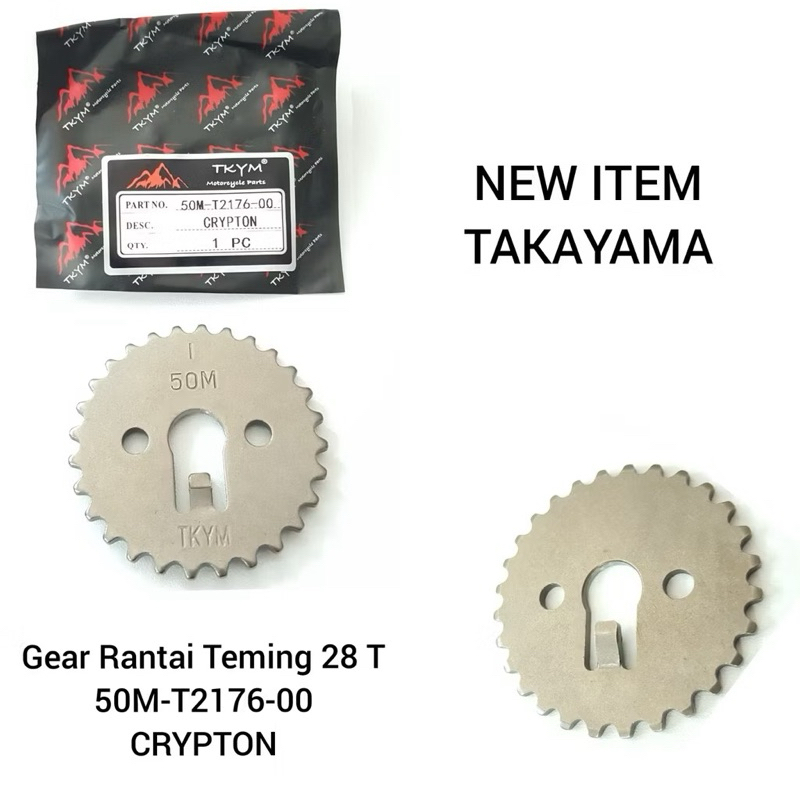 Takayama Gear Rantai Teming Crypton / Gigi Teming Crypton (28T) / 50M-T2176-00