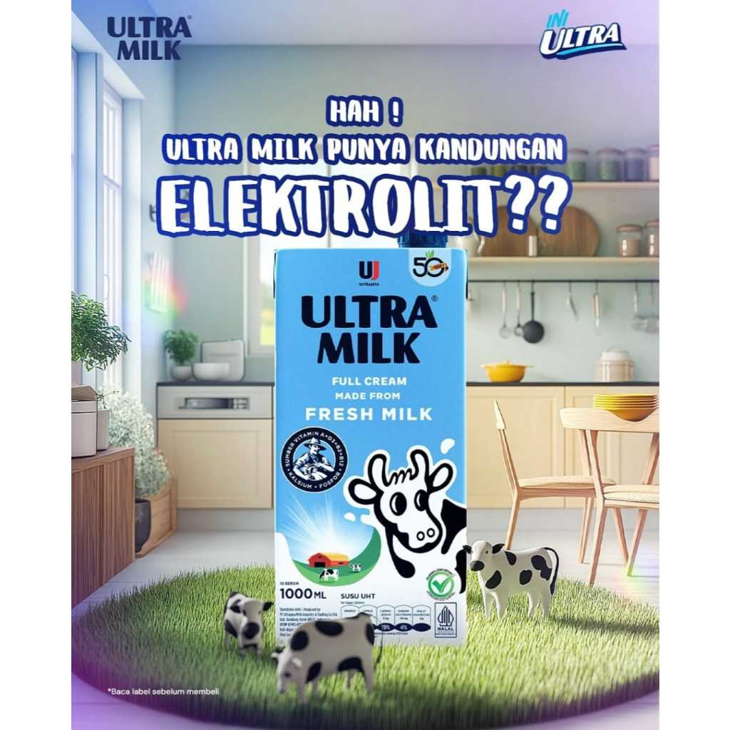 

Susu UHT fresh milk Ultra Milk 1000 ml