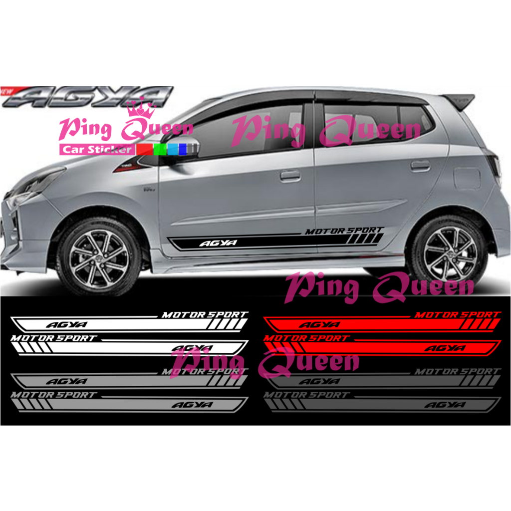 Sticker stiker mobil agya cutting sticker mobil toyota agya sticker mobil terbaru