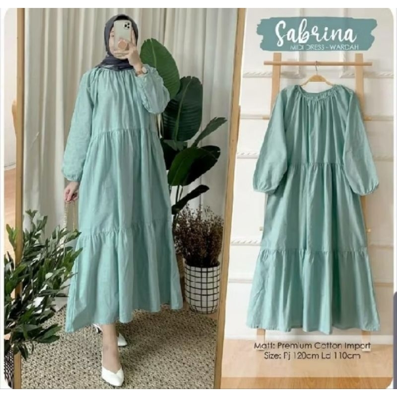 Sabrina MIDI dress tunik/muslim wanita