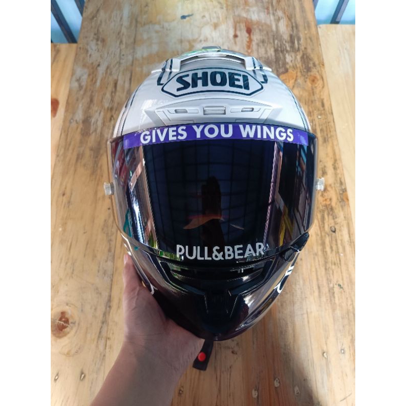 Helm Shoei X-14 White Ant Fullface Clone 1:1