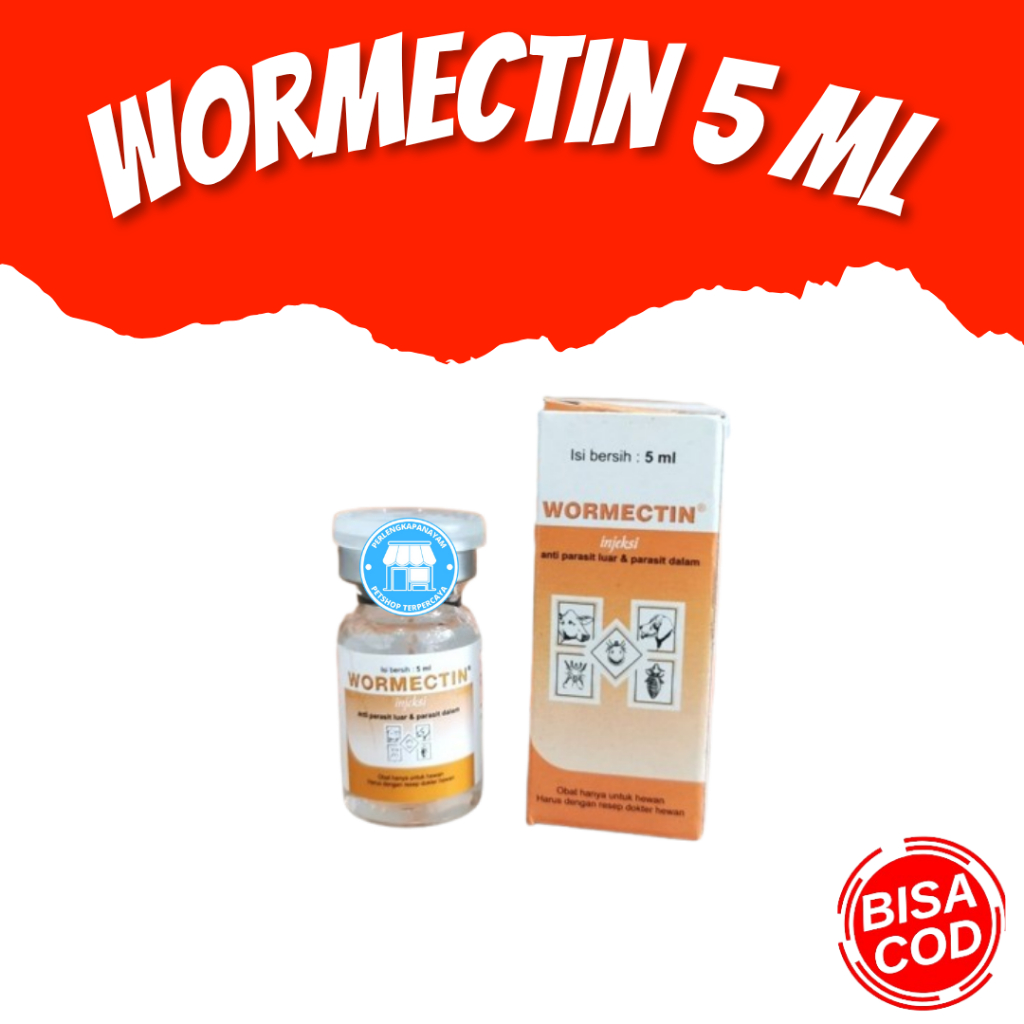 WORMECTIN  Obat Kudis Kucing Ayam Wormectin Kucing