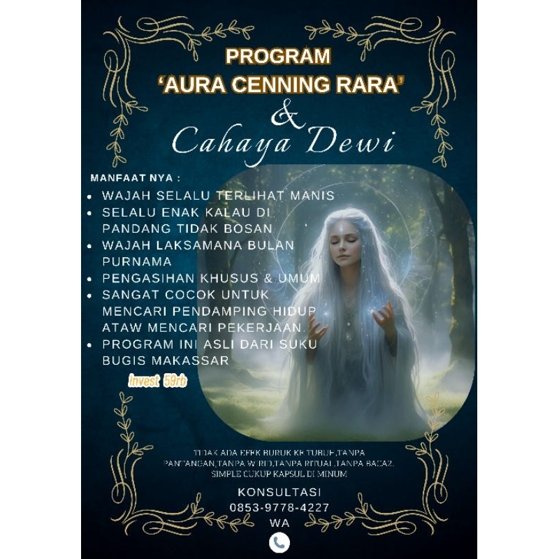 

KAPSUL CENNING RARA ASLI DARI SUKU BUGIS MAKASSAR