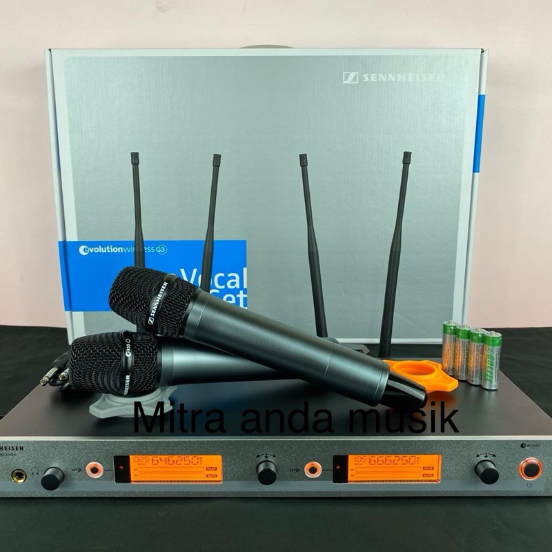 Mic wireless sennheiser ew3352 g3 microphone wireless sennheiser ew3352 g3 2 mic handheld