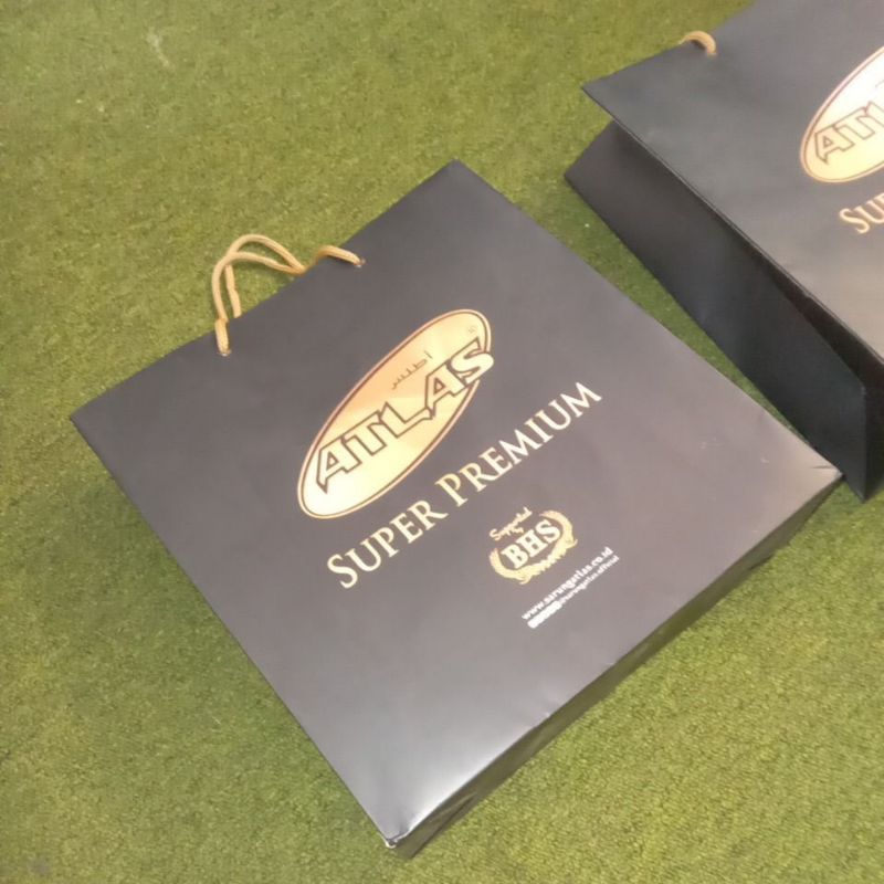 

BHS ATLAS Super Premium Shopping Bag 28 x 10 x30 Warna Hitam Berlogo