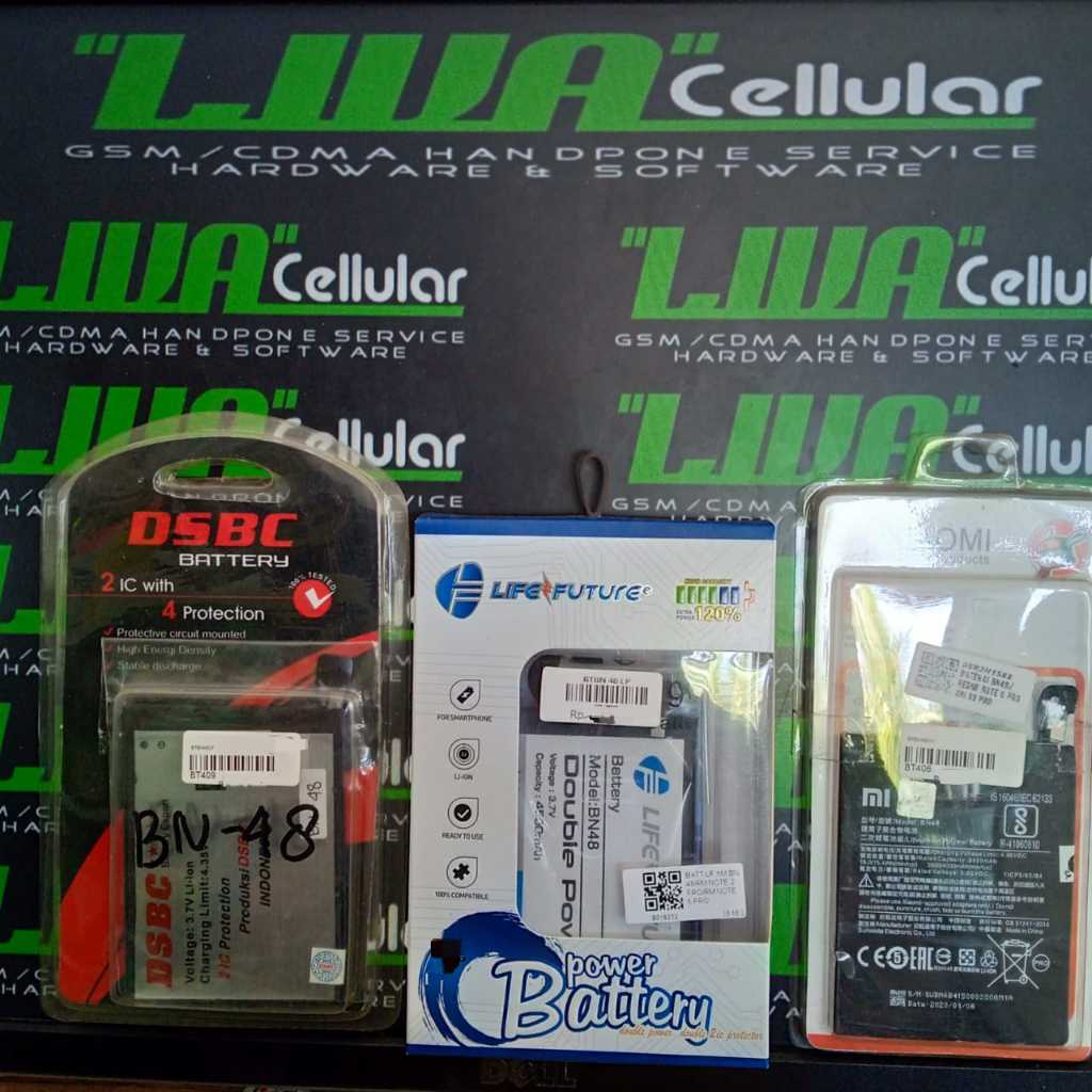 Baterai Batre Life Future Xiaomi BN48 Redmi Note 6 Pro Ori / DSBC Double Power