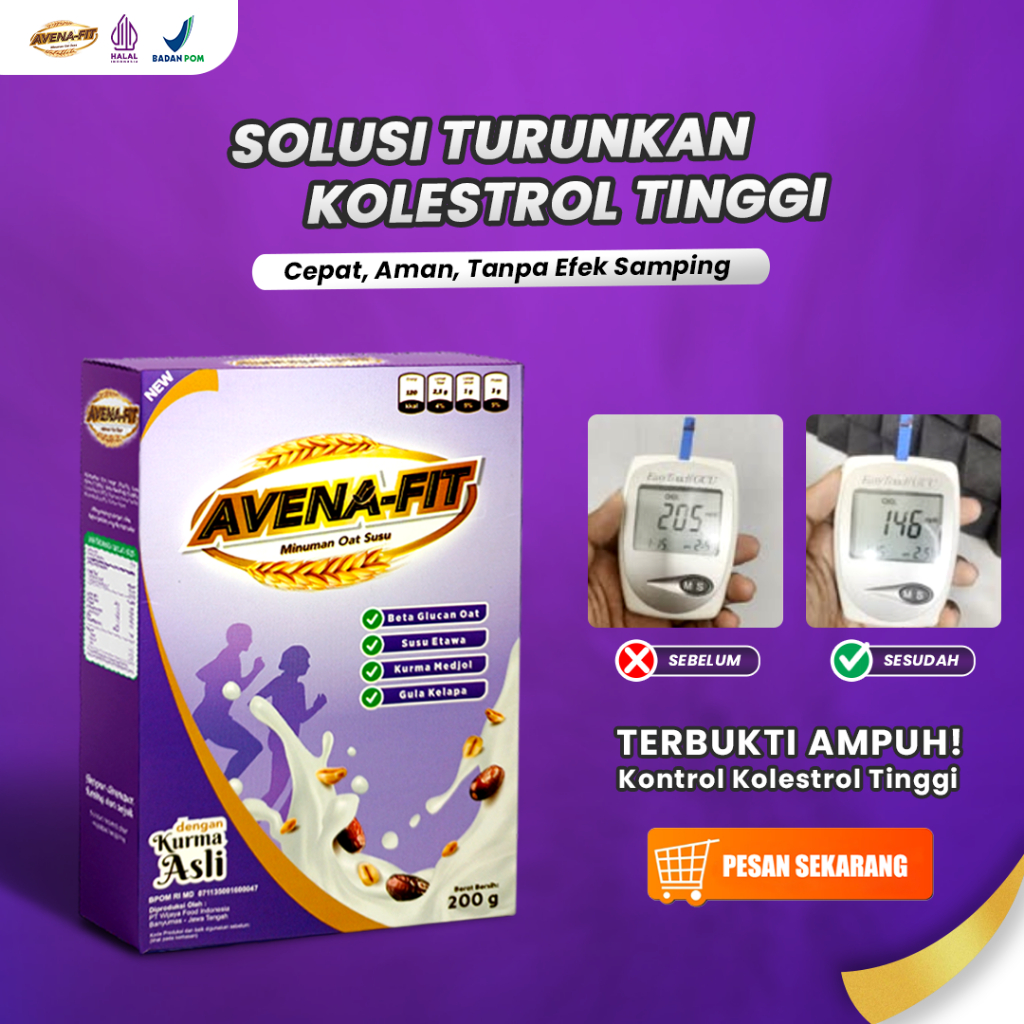 

Avena Fit Paket 2 Box - Sereal Oat Bantu Atasi Kolesterol Jahat dan Menyehatkan Jantung Original