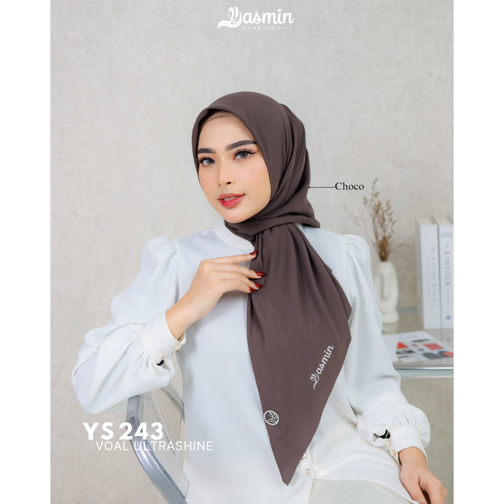 yasmin hijab  - New Scarf Plain Series Yasmin Hijab Ys 243 Segi Empat Polos New Exclusive Matt Segi 