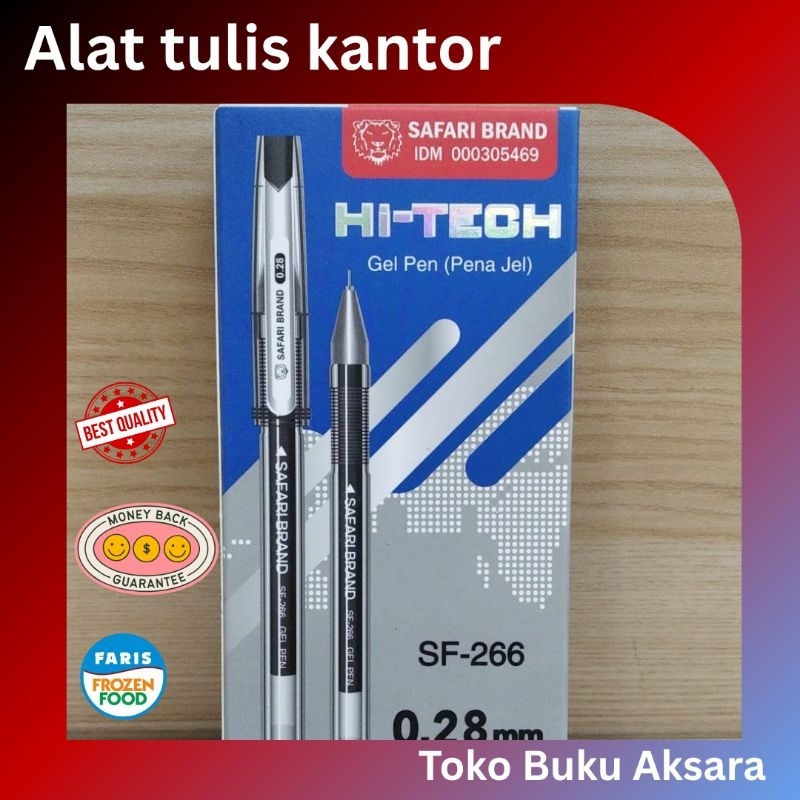 

SAFARI BRAND Hi-Tech GEL PEN Pena jel Pulpen Ultra presisi