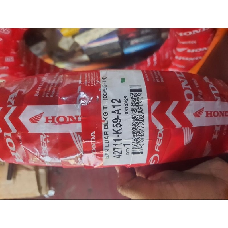 BAN LUAR DEPAN FEDERAL ORIGINAL SIZE 90/90 14 TUBELESS BEAT VARIO OLD