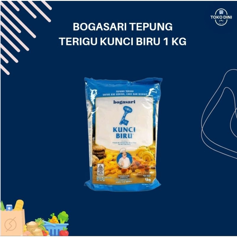 

Tepung bogasari kunci biru 1kg