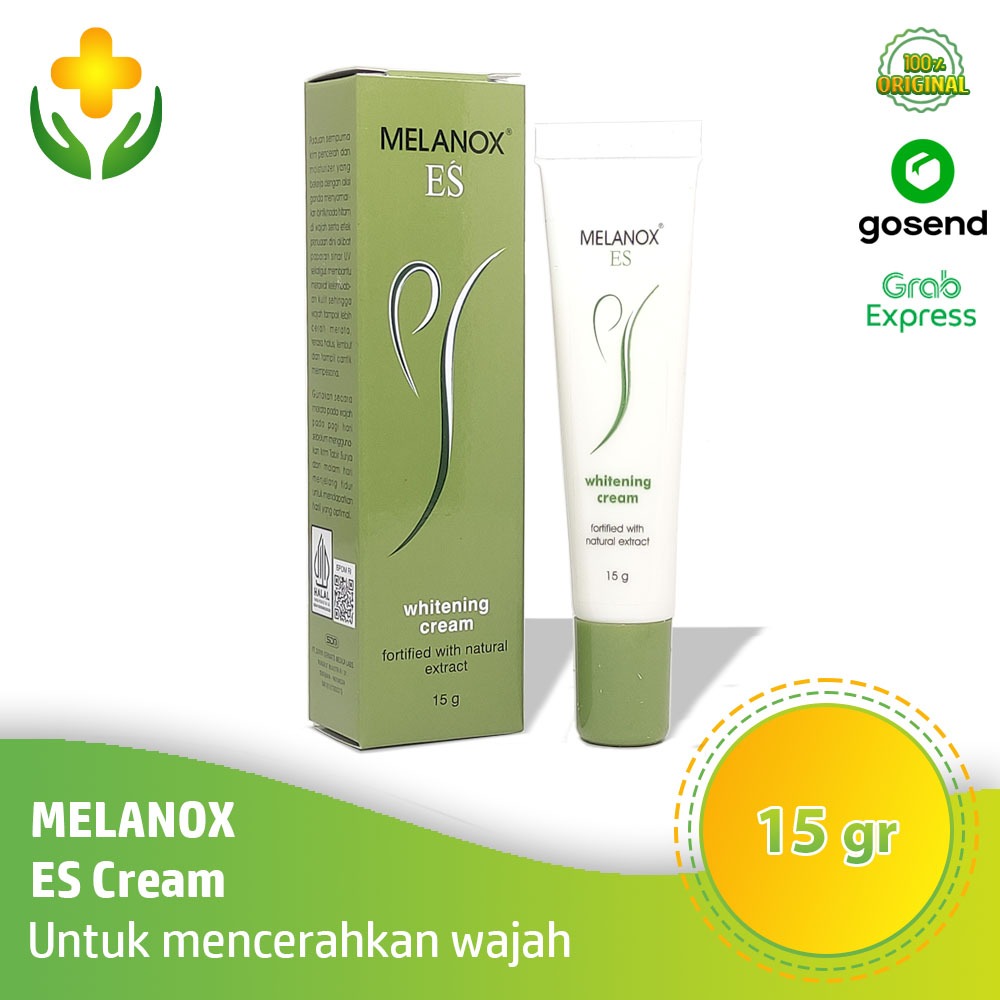 Melanox ES Cream 15 gr - Krim Pemutih Wajah & Penghilang Flek Hitam