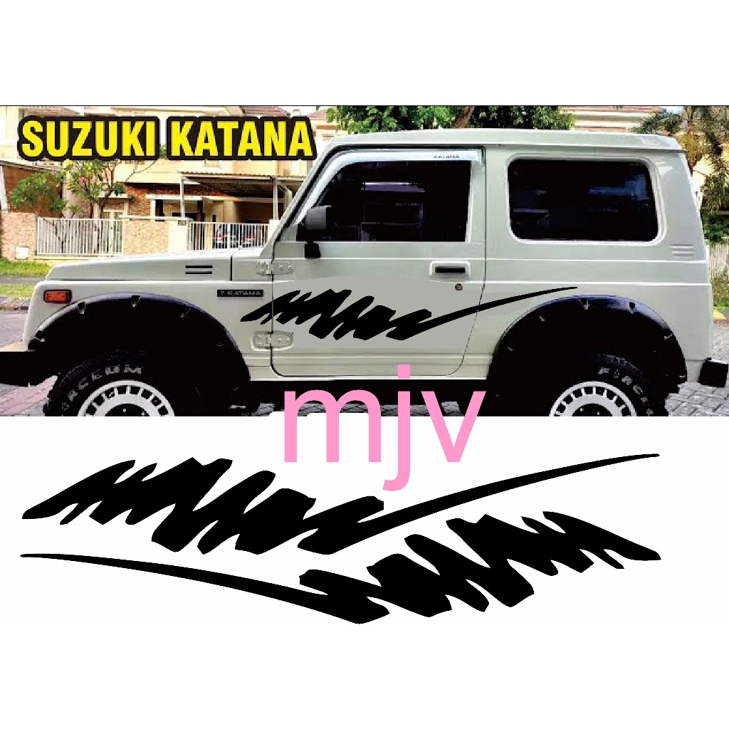 striping stiker suzuki katana turbo cutting