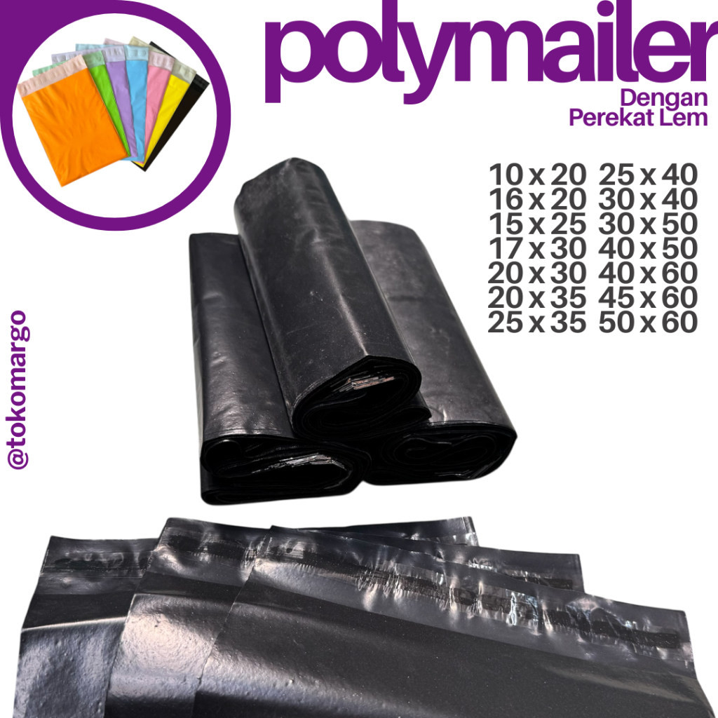 

Polymailer Hitam LDPE / HDPE ekonomis