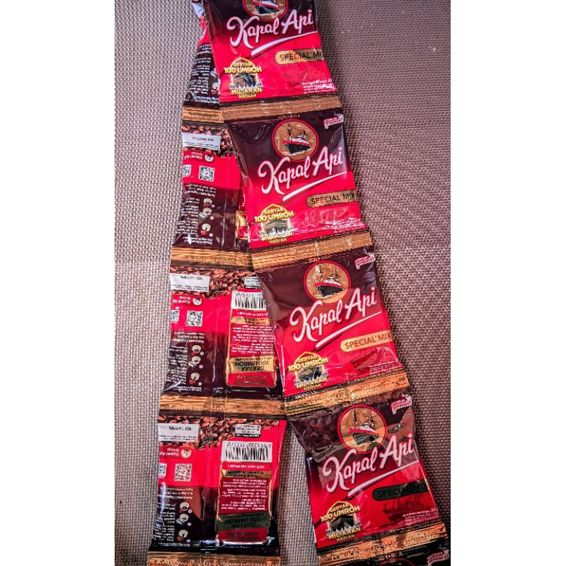 

Kopi Kapal Api Mix 23gr renceng (isi 10 Sachet)