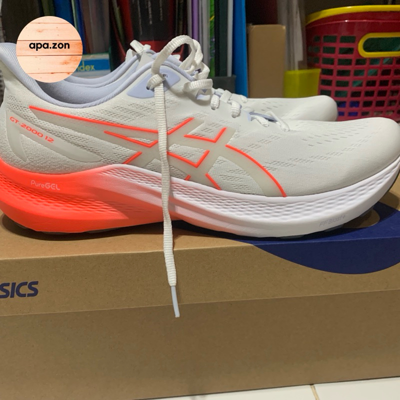 Sepatu lari running Asics GT 2000 12  preloved 100% original asli size 46.5