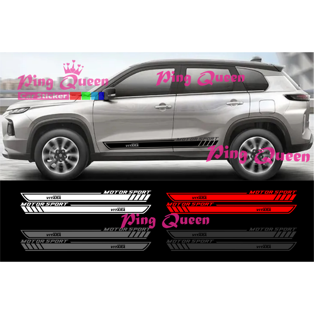 Sticker stiker mobil grand vitara cutting sticker mobil suzuki grand vitara sticker mobil terbaru