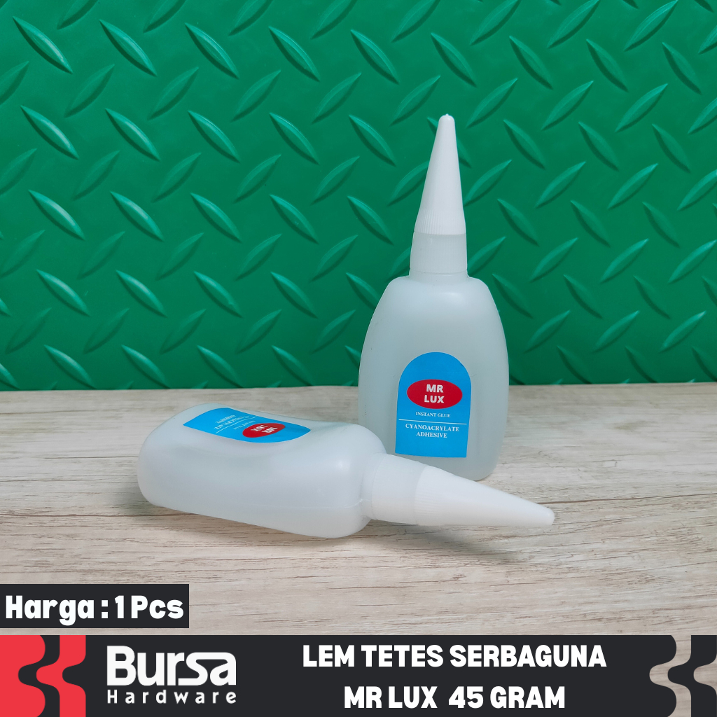 

Lem Tetes Korea Serbaguna Mr Lux Lem Alteco Perekat Super Glue Jumbo 45 Gram