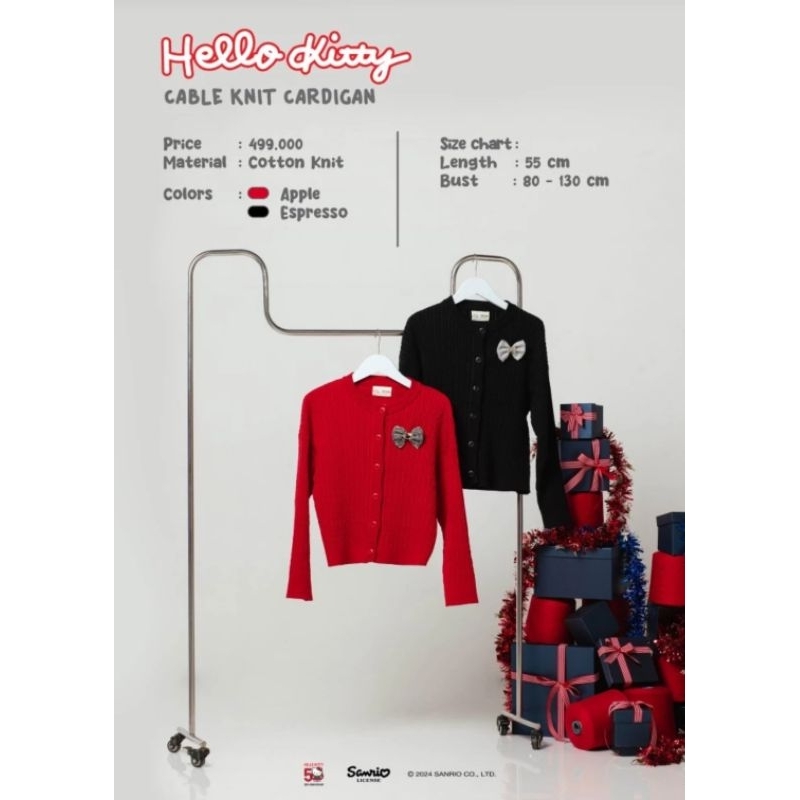 bebeplum cardigan merah preloved