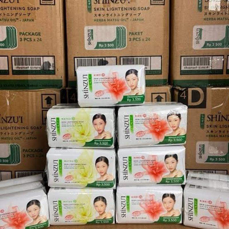 SHINZUI Sabun SHINZUI  Sabun batang SHINZUI 60g isi 3