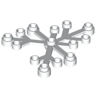 Lego White Part 2417 Plant Leaves 6 x 5