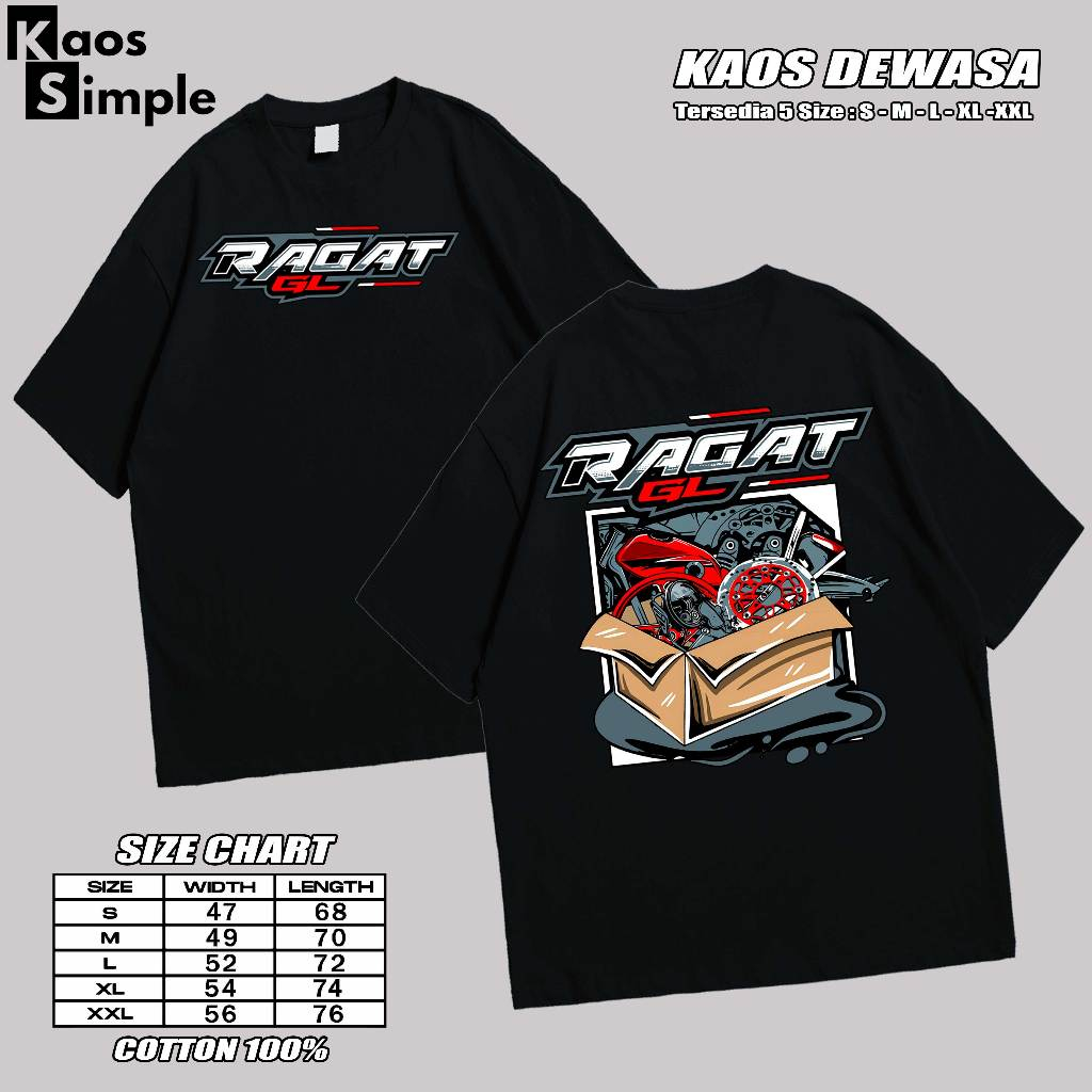 Baju Kaos Atasan Pria Ragat Honda Gank Herex Gl 100 Gl100 Max Pro Distro Original Murah Keren Bahan 