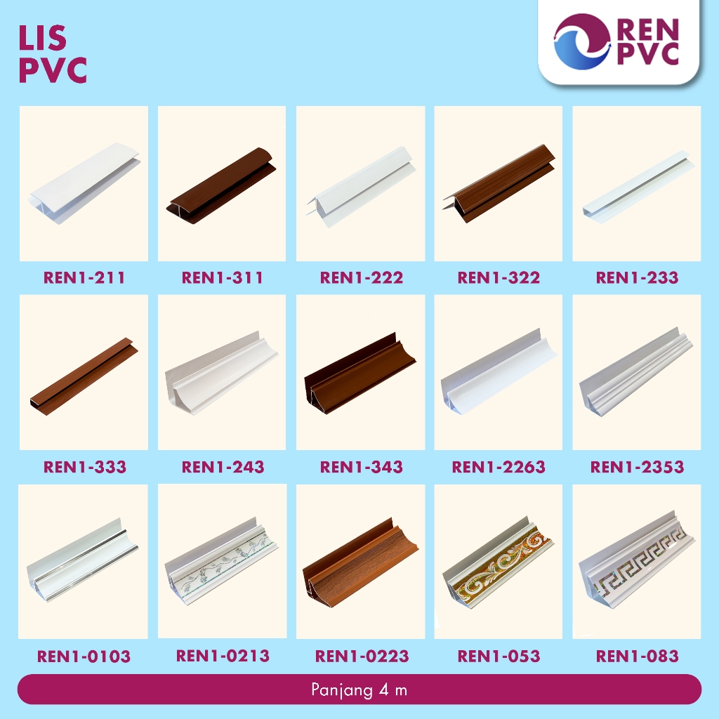 REN PVC - LIS PVC/ LIS PVC PINGGIR SIKU SAMBUNG