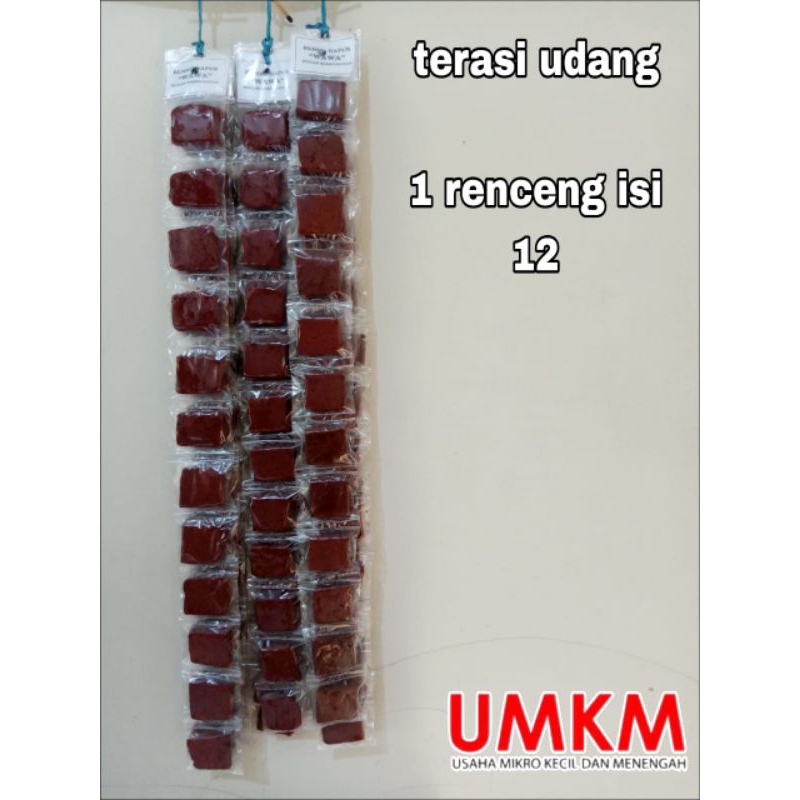 

terasi renceng 1 renceng isi 12