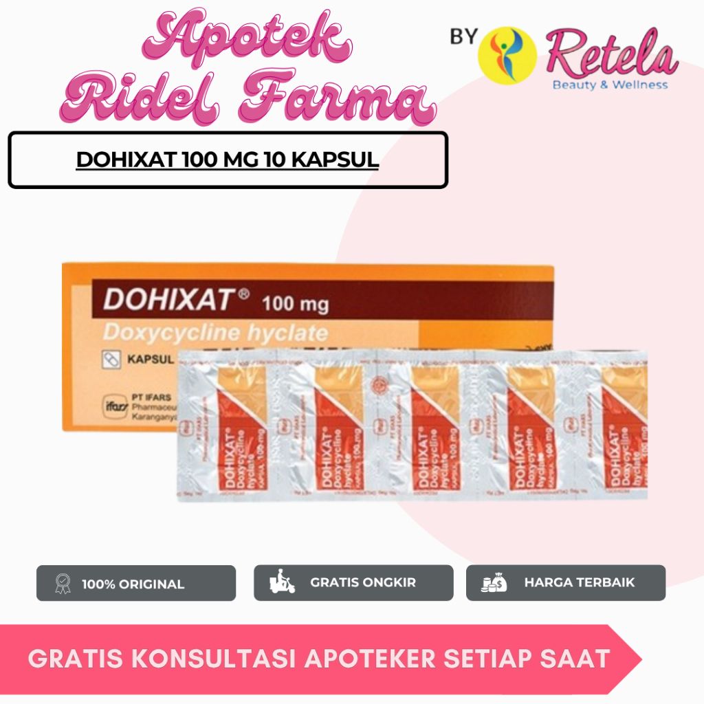 Dohixat 100 mg 10 Kapsul / doxycycline