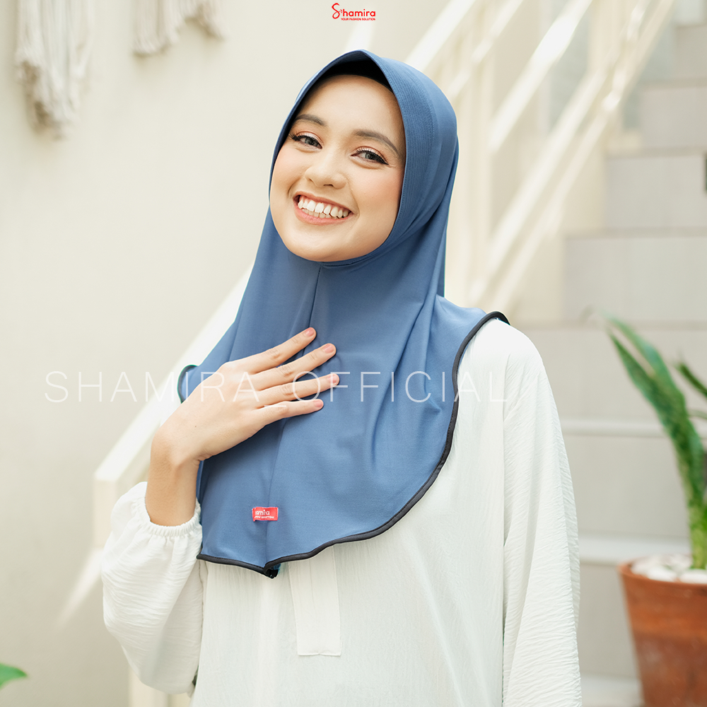 Jilbab Sport Sabila I Hijab Bergo Instan Sport Model Pinguin | Kerudung Instan By Shamira
