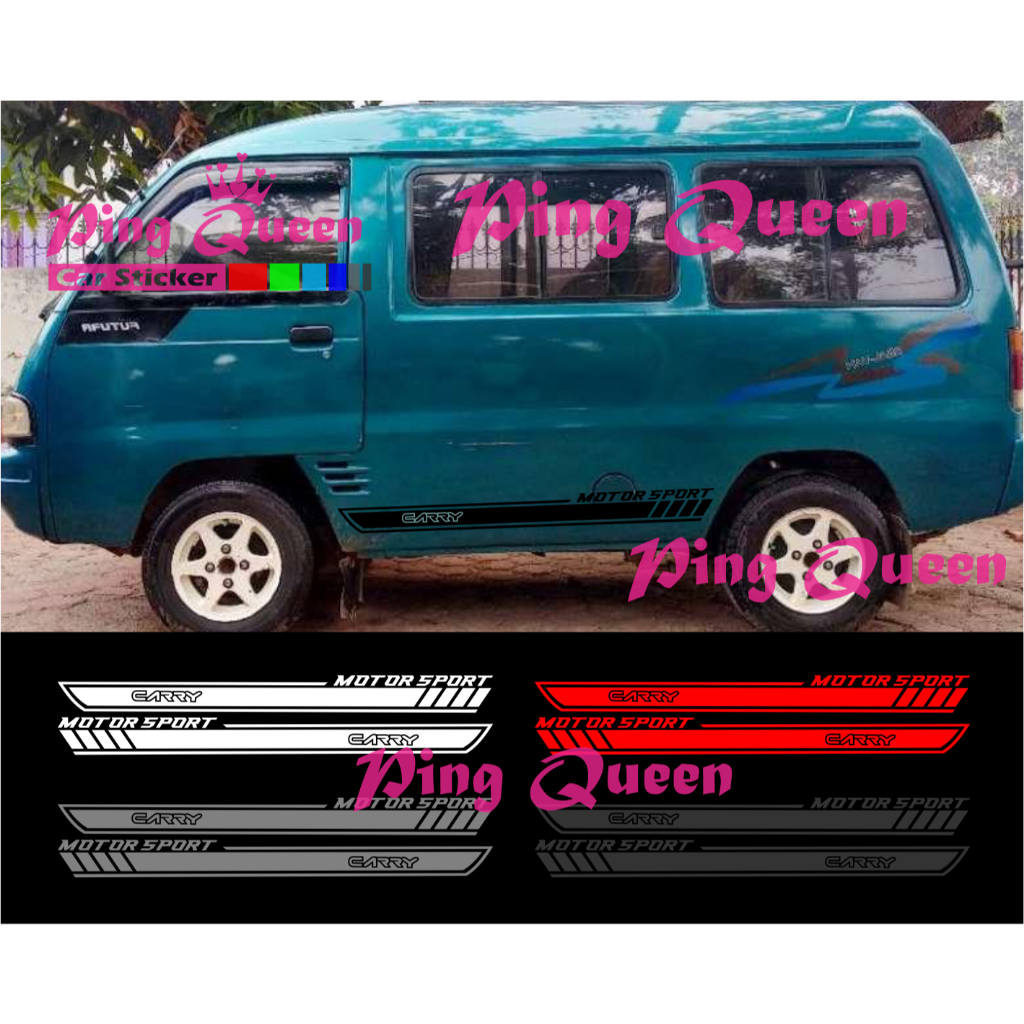 Sticker stiker mobil carry cutting sticker mobil suzuki carry sticker mobil terbaru