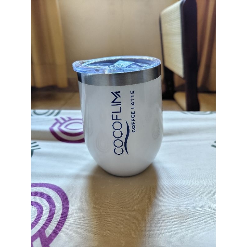 mug tumbler cocoflim white
