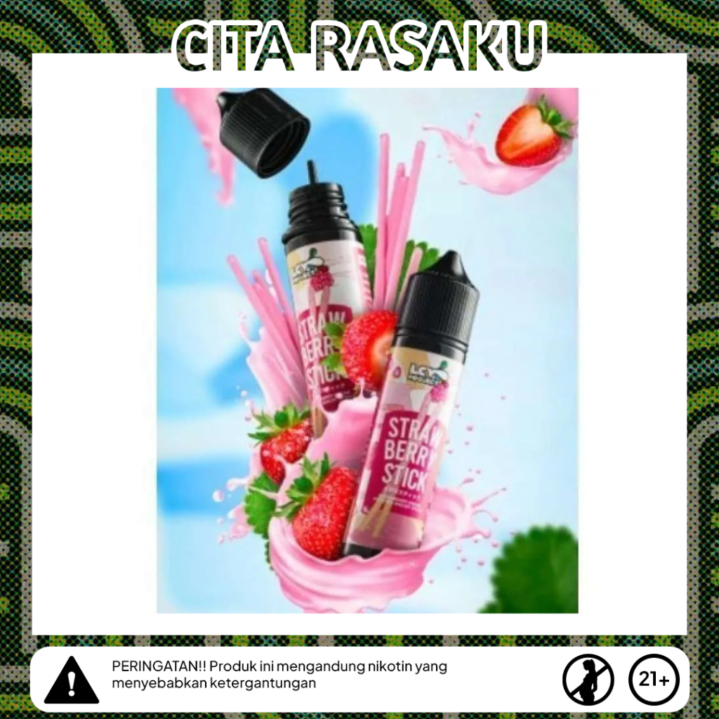 LIQUID LCV STRAWBERRY STICK 2X60ML LIQUID FREEBASE ORIGINAL